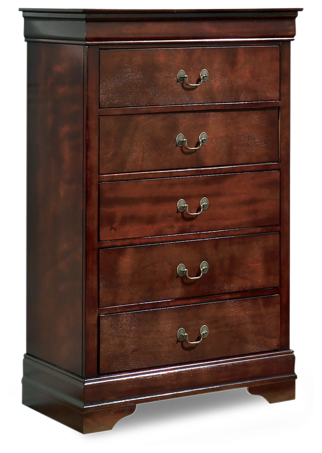 Alisdair Reddish Brown Queen Sleigh Bedroom Set with Chest