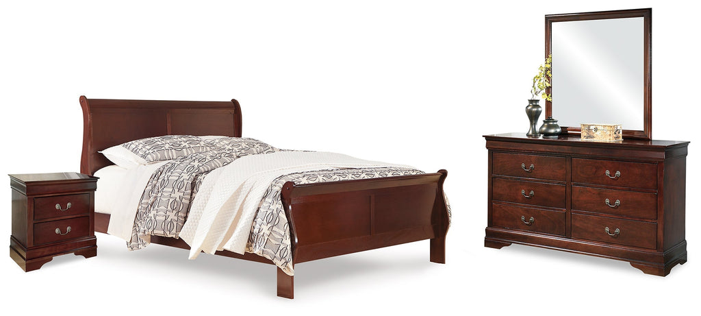 Alisdair Reddish Queen Sleigh Bedroom Set, Brown