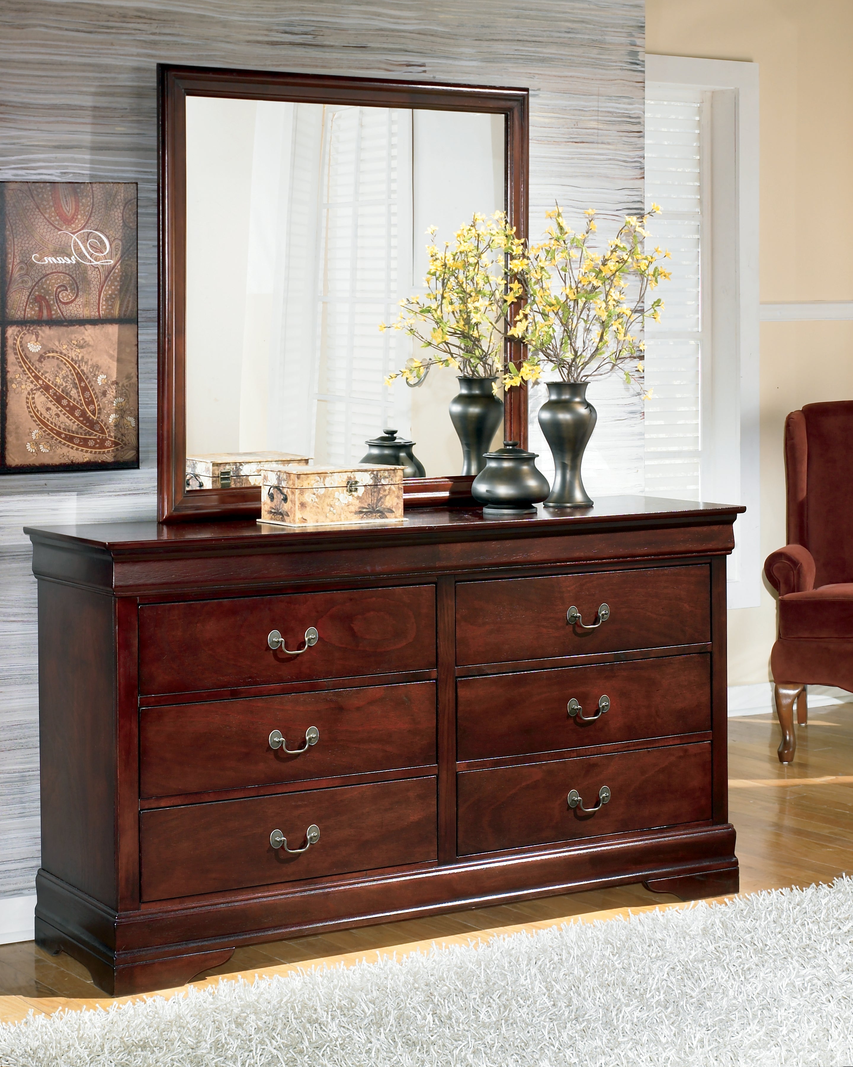 Alisdair Reddish Queen Sleigh Bedroom Set, Brown