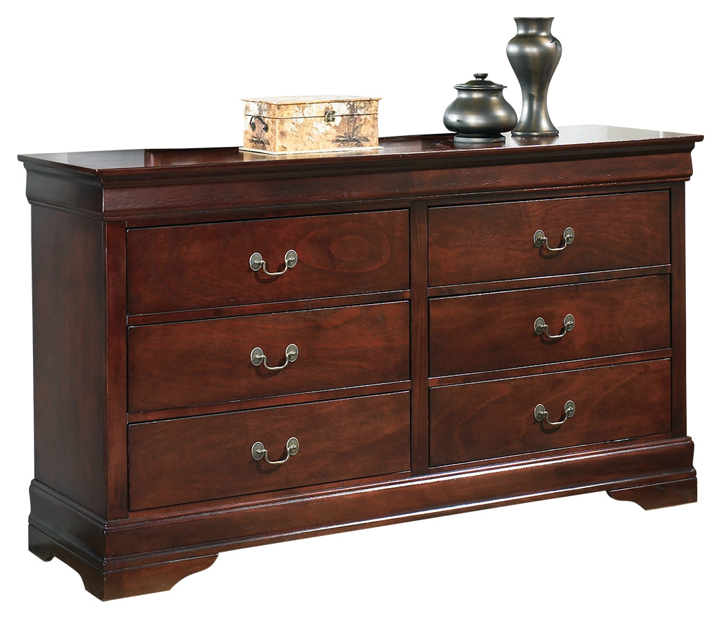 Alisdair Reddish Twin Sleigh Bedroom Set, Brown