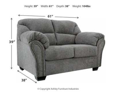 Allmaxx Pewter Sofa and Loveseat
