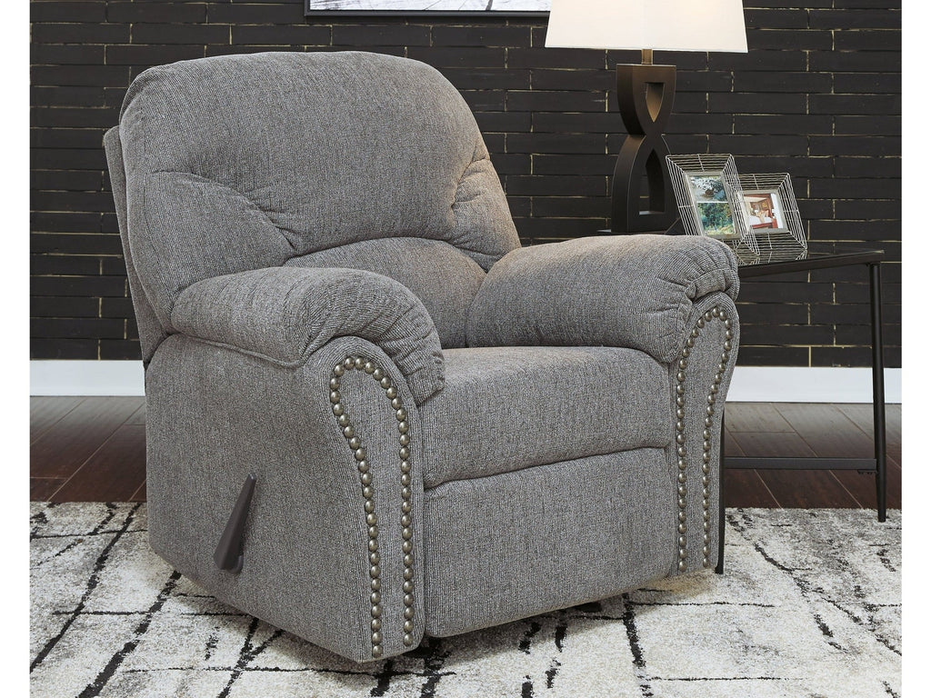 Allmaxx Pewter Rocker Recliner