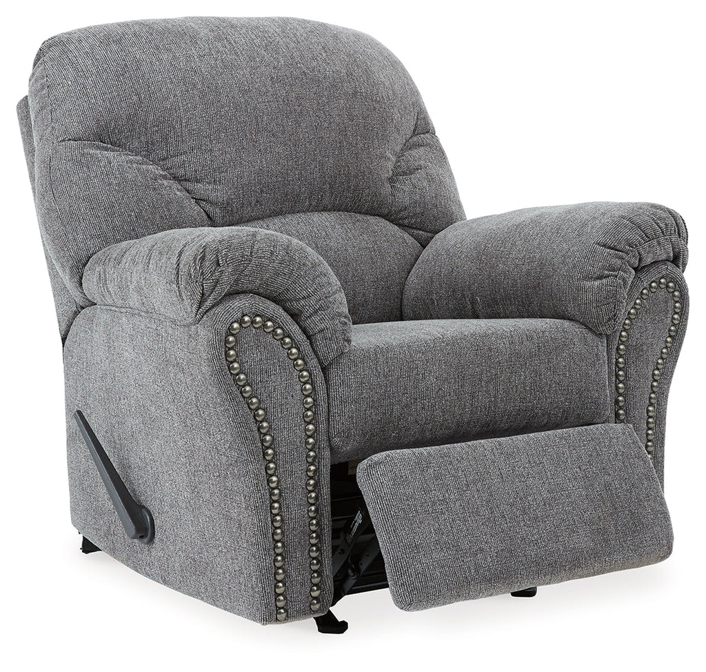Allmaxx Pewter Rocker Recliner
