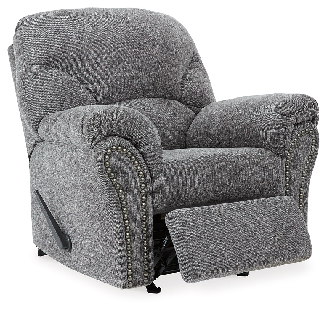 Allmaxx Pewter Rocker Recliner