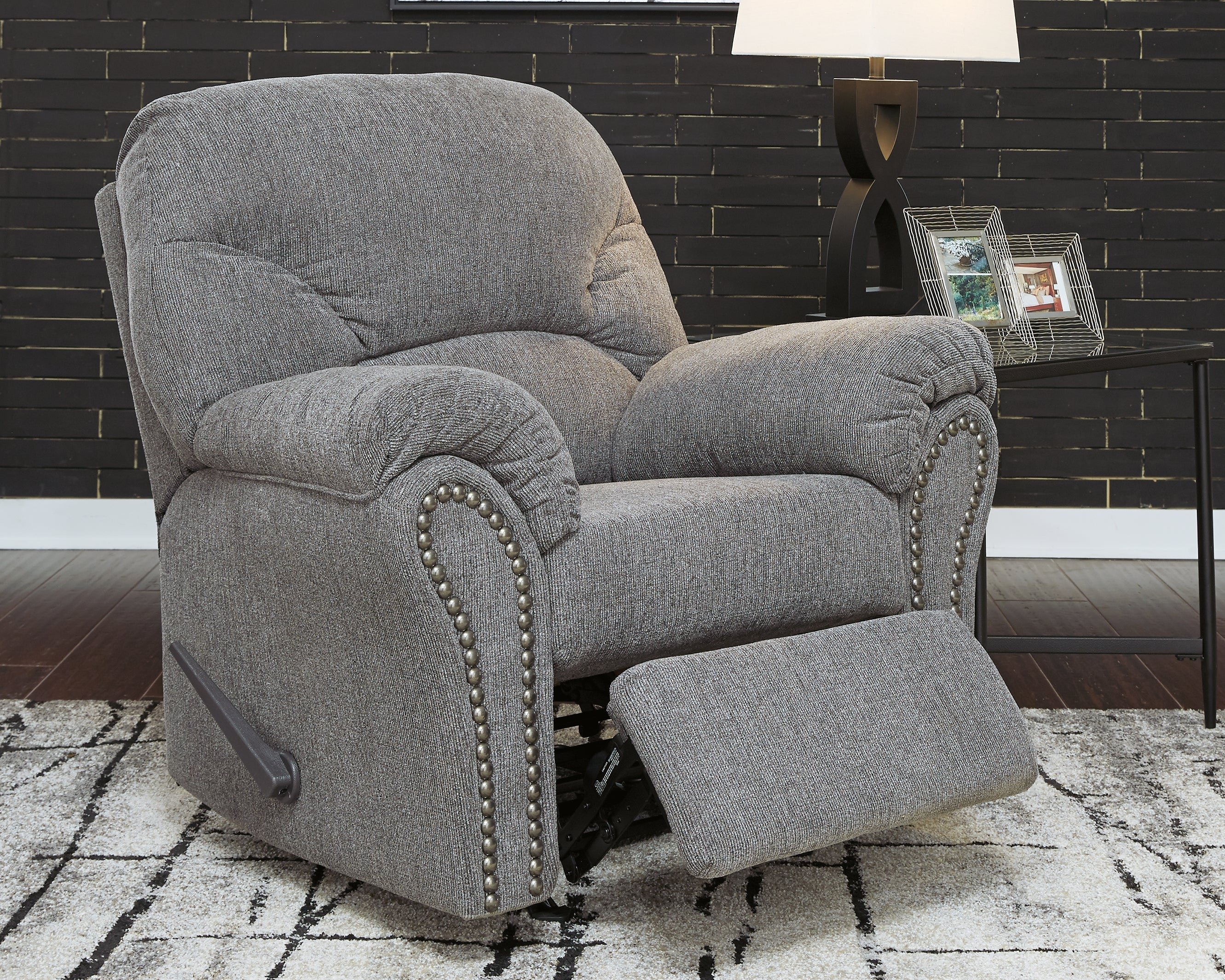 Allmaxx Pewter Rocker Recliner