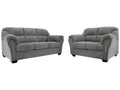 Allmaxx Pewter Sofa and Loveseat