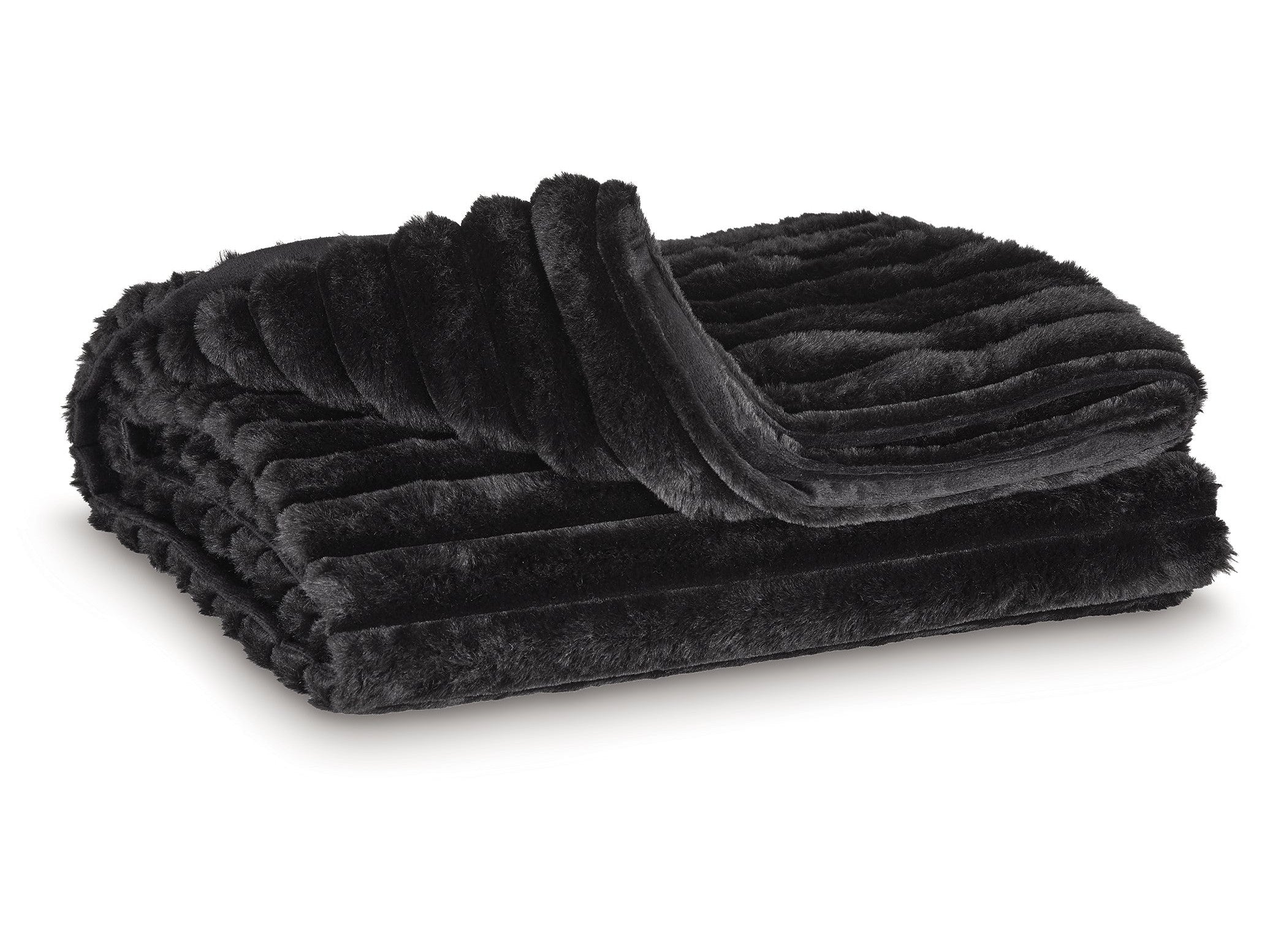 Alsonwell Black Throw (Lightweight Plush)