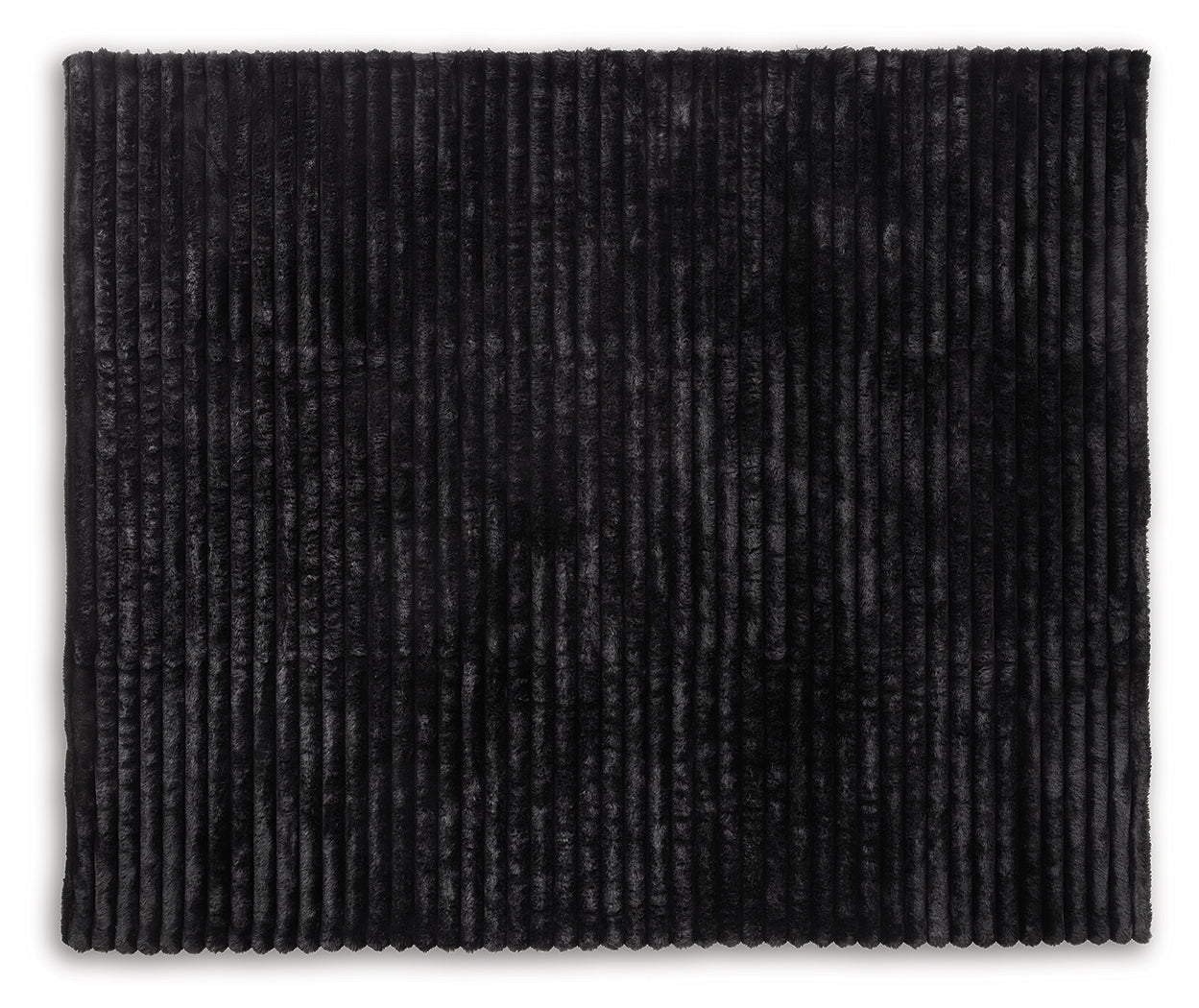 Alsonwell Black Throw (Lightweight Plush)