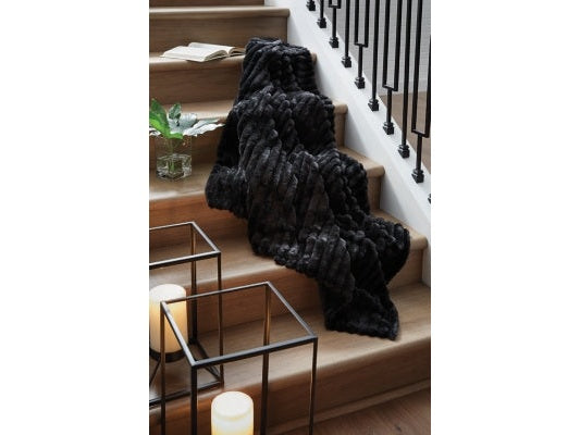 Alsonwell Black Throw (Set of 3)