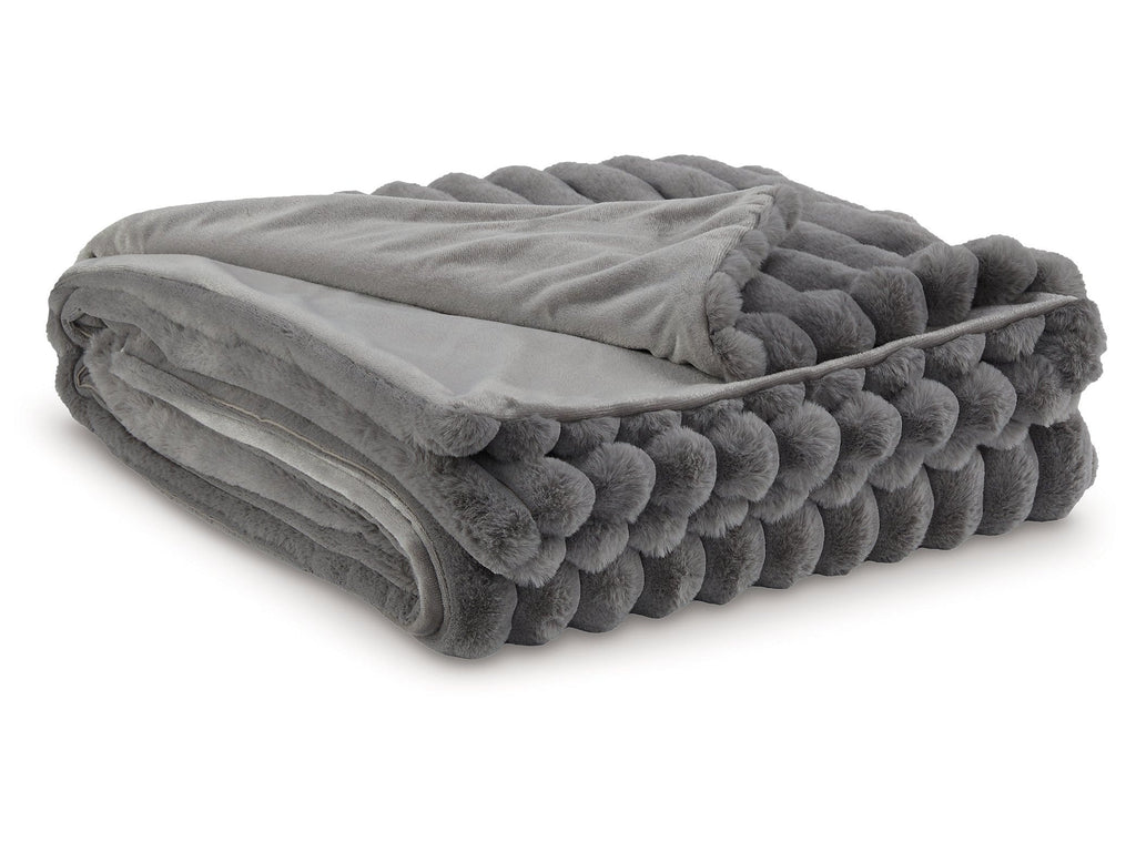 Alsonwell Gray Striped Throw
