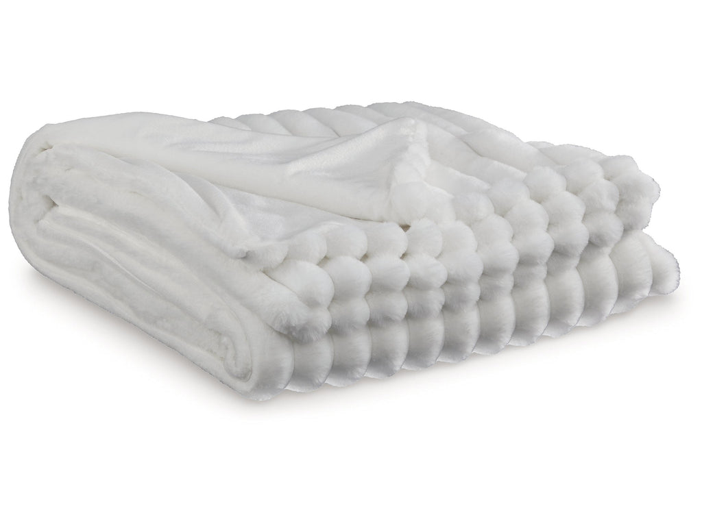 Alsonwell White Striped Throw