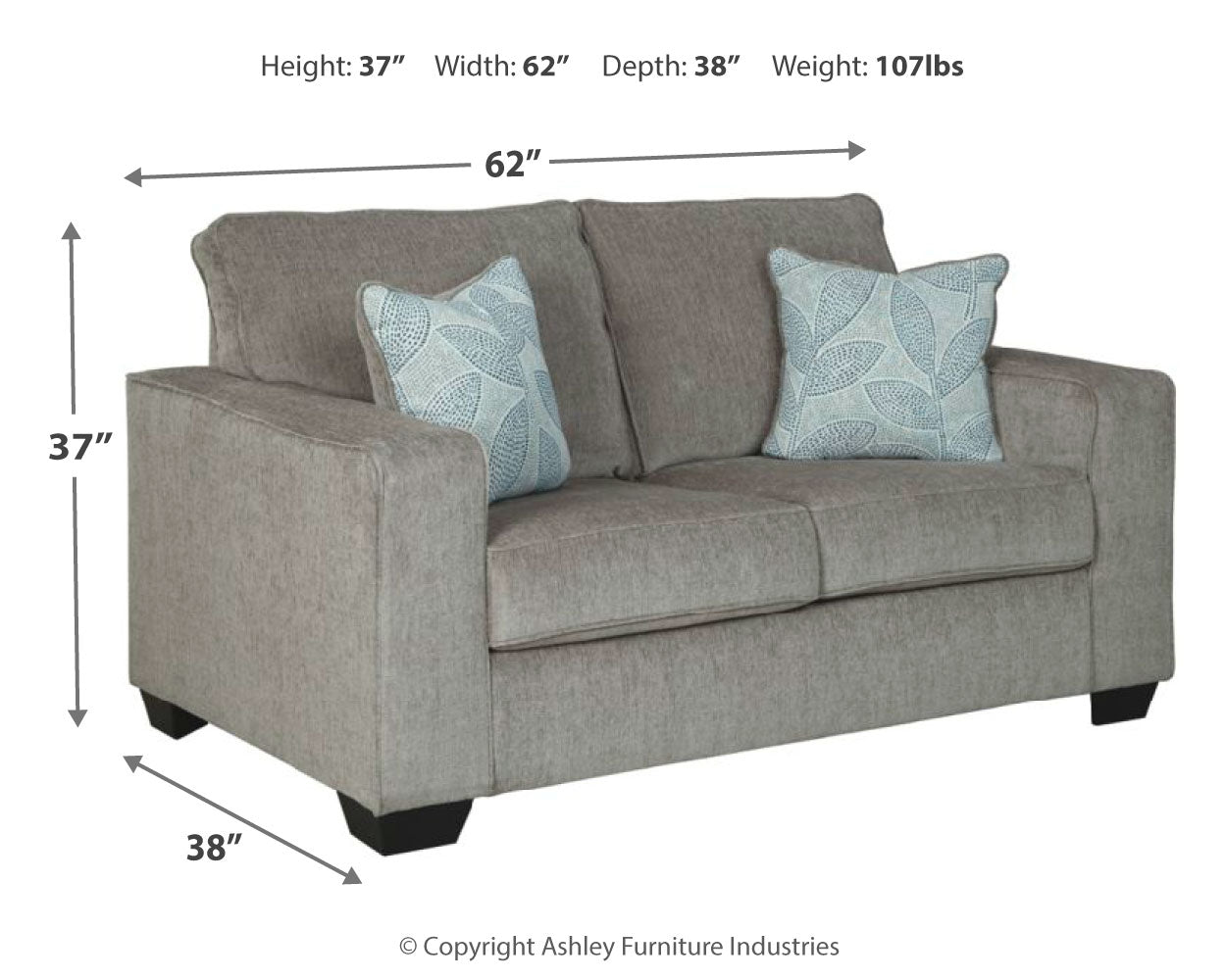 Altari Alloy 2 Pc Sectional