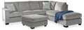 Altari Alloy 2-Piece Sectional with Chaise and Oversized Ottoman