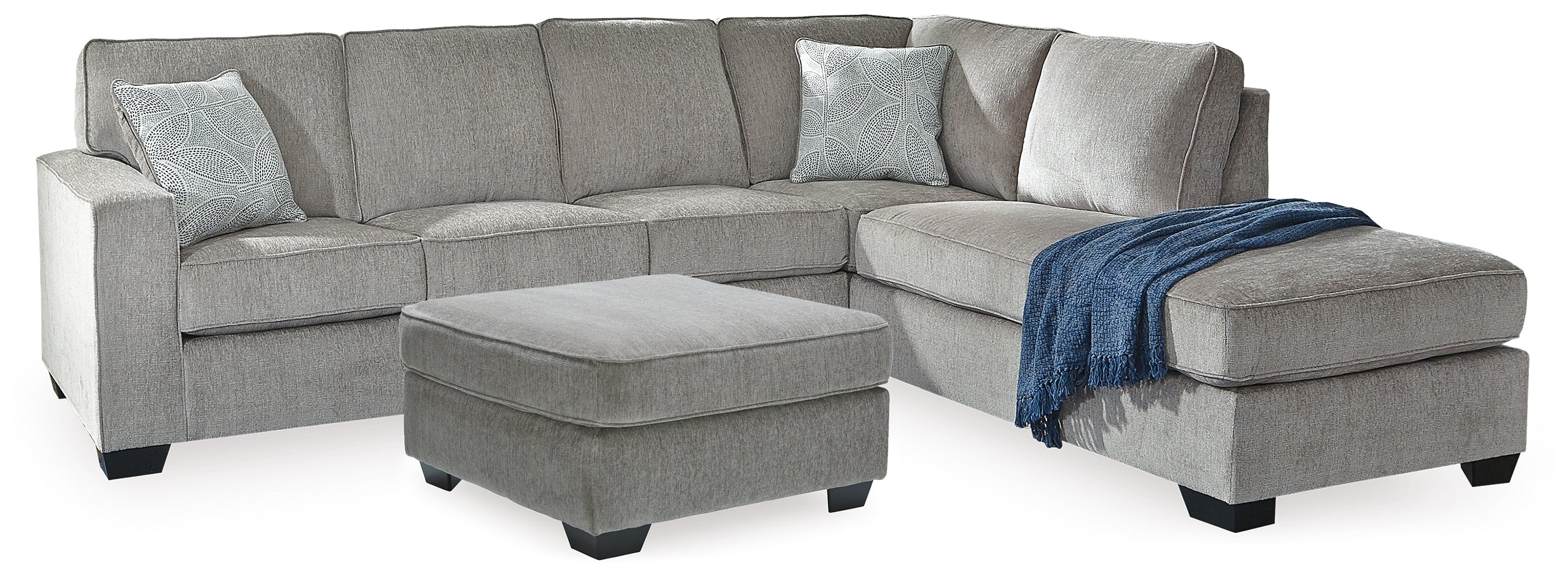 Altari Alloy 2-Piece Sectional with Chaise and Oversized Ottoman