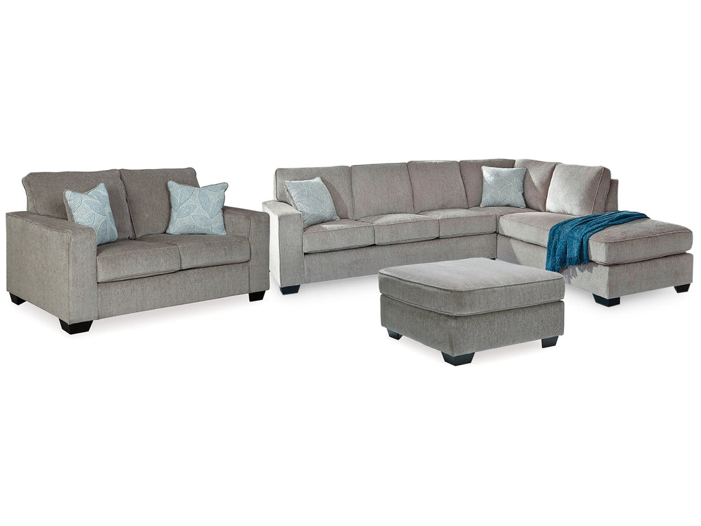 Altari Alloy 2-Piece Sleeper Sectional, Loveseat and Ottoman