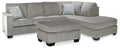 Altari Alloy 2-Piece Sleeper Sectional and Ottoman