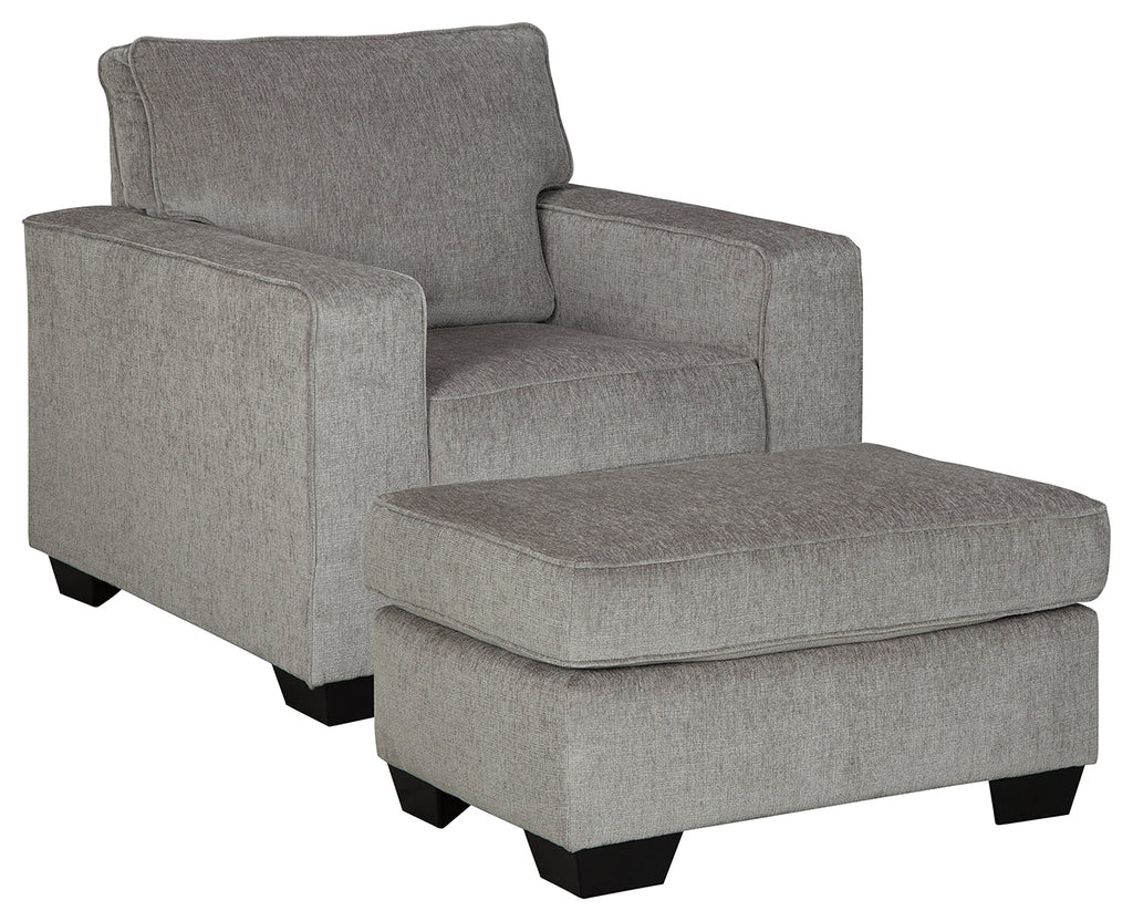 Altari Alloy Chair and Ottoman