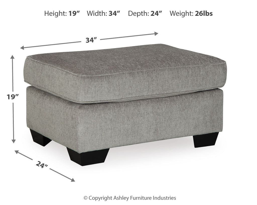 Altari Alloy Chair and Ottoman