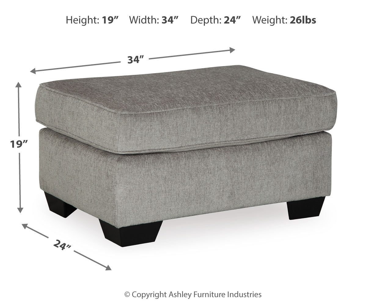 Altari Alloy Chair and Ottoman