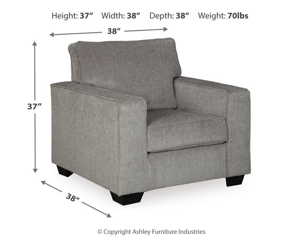 Altari Alloy Chair and Ottoman