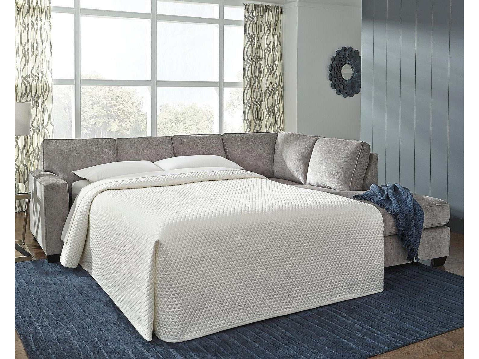 Altari Alloy Full Sleeper Sectional Sofa w/ RAF Chaise