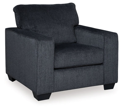 Altari Sofa, Loveseat, Chair and Ottoman, Gray