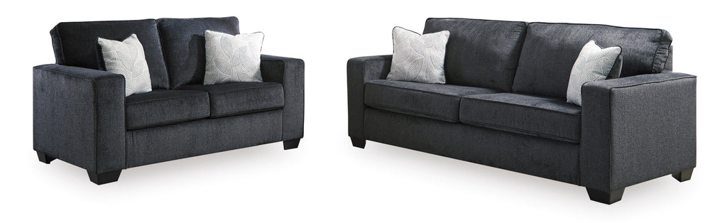 Altari Gray Sofa Sleeper and Loveseat
