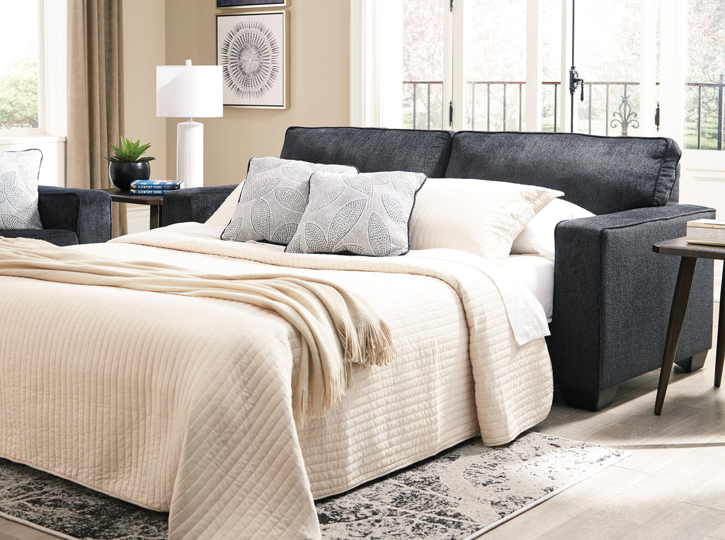 Altari Gray Sofa Sleeper and Loveseat