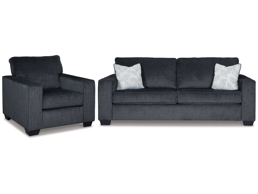 Altari Gray Sofa Sleeper with Chair