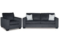 Altari Gray Sofa Sleeper with Chair