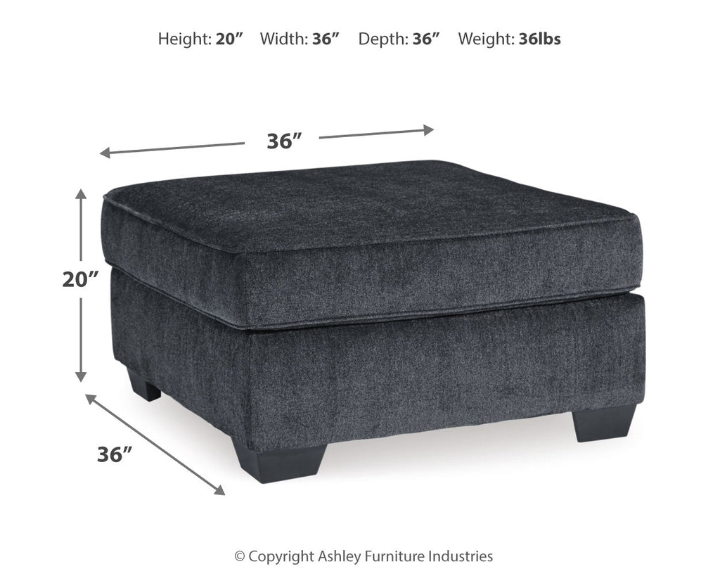 Altari Slate 2-Piece Left Sectional and Ottoman