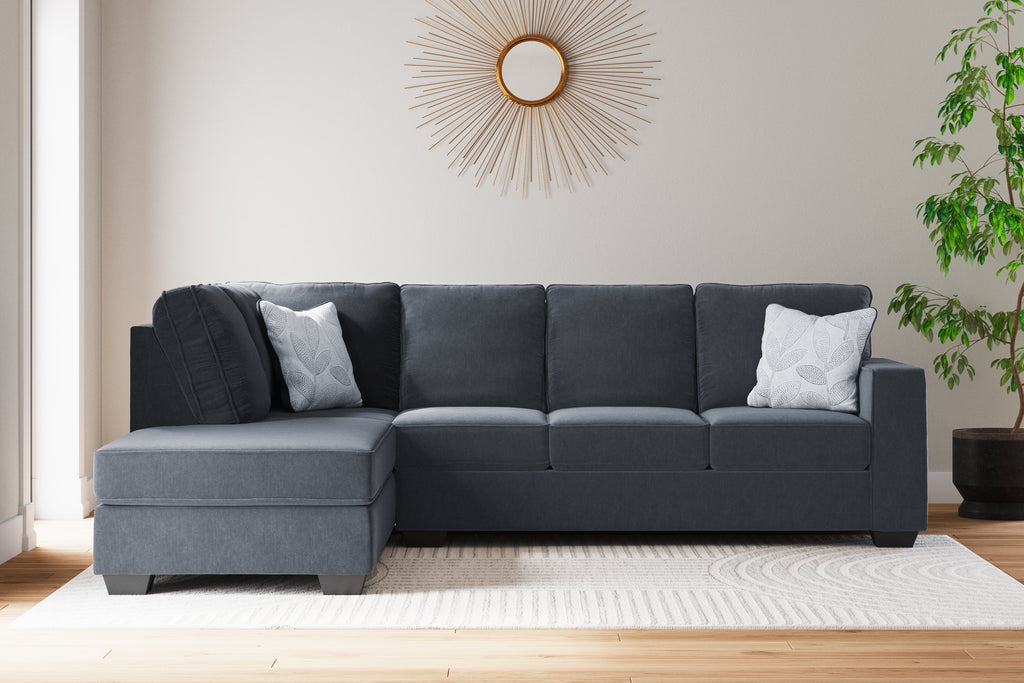Altari Slate 2-Piece Left Sectional and Ottoman