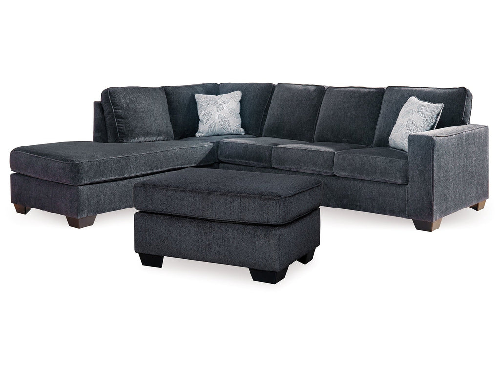 Altari Slate 2-Piece Sectional with Chaise and Ottoman