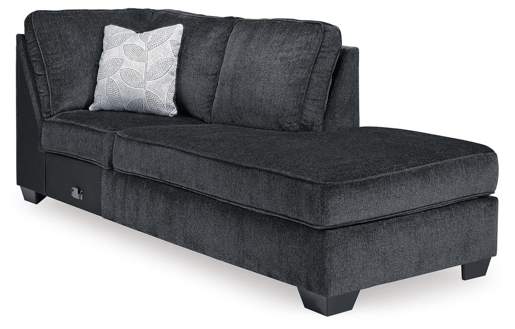 Altari Slate 2-Piece Sleeper Sectional and Ottoman