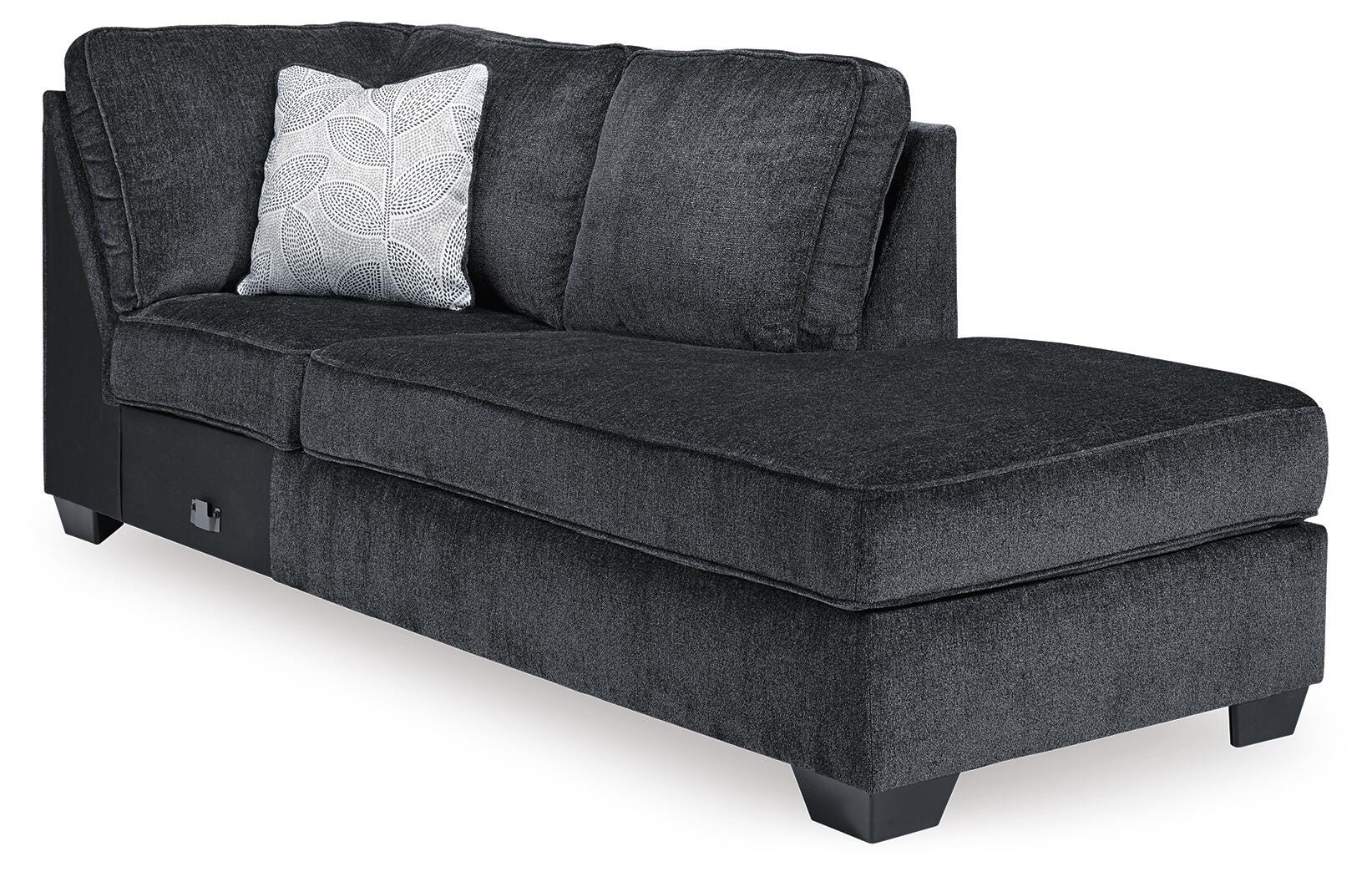 Altari Slate 2-Piece Sleeper Sectional and Ottoman