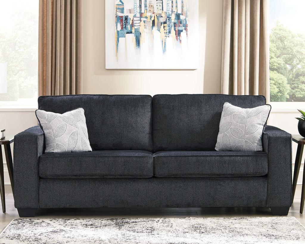 Altari Queen Sofa Sleeper, Loveseat, Chair and Ottoman, Slate