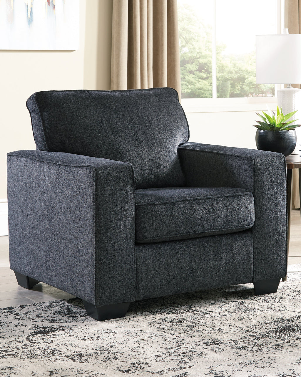 Altari Queen Sofa Sleeper, Loveseat, Chair and Ottoman, Slate