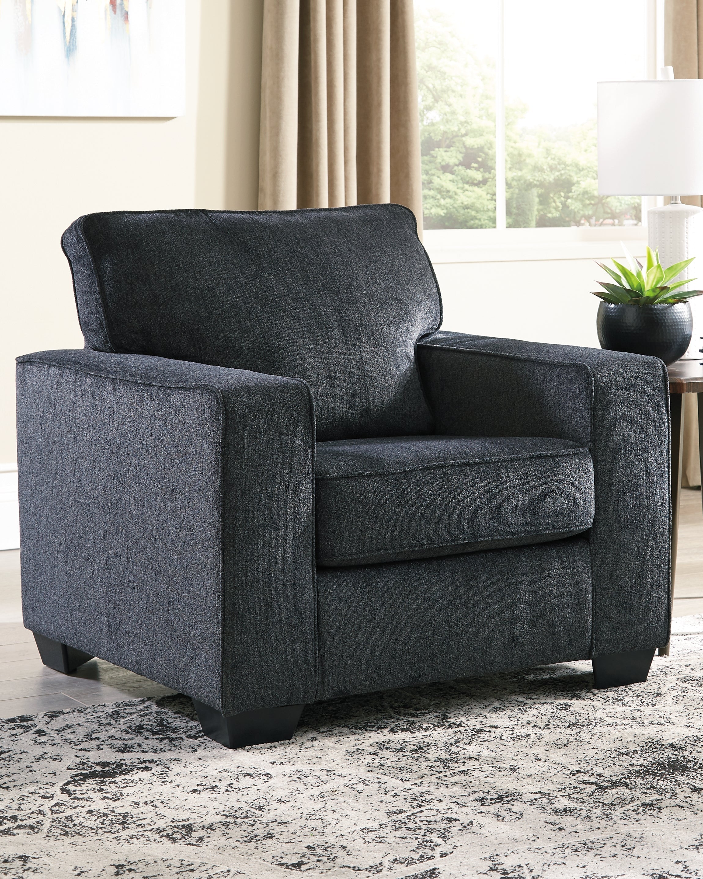 Altari Queen Sofa Sleeper, Loveseat, Chair and Ottoman, Slate