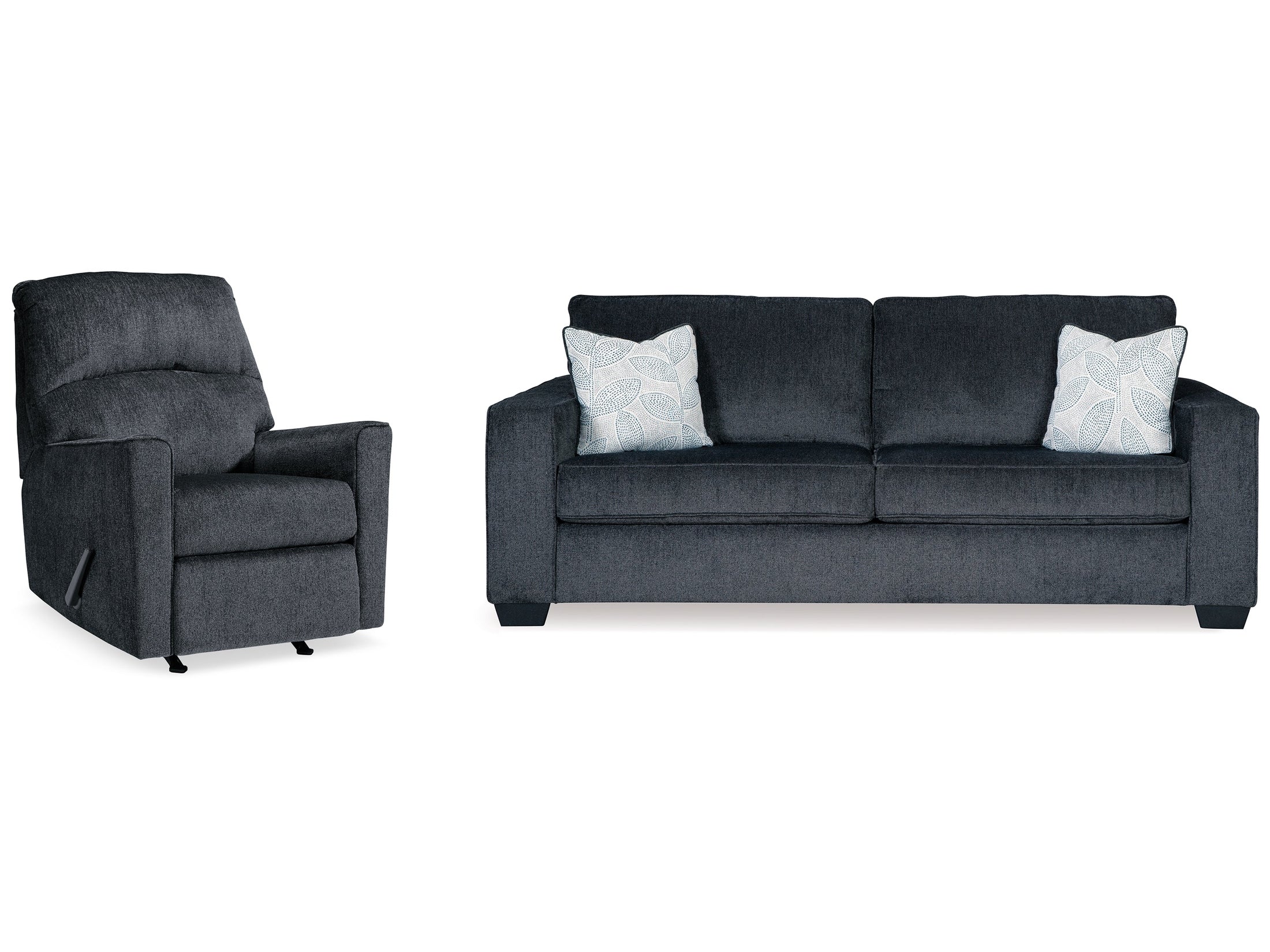 Altari Slate Queen Sofa Sleeper and Recliner