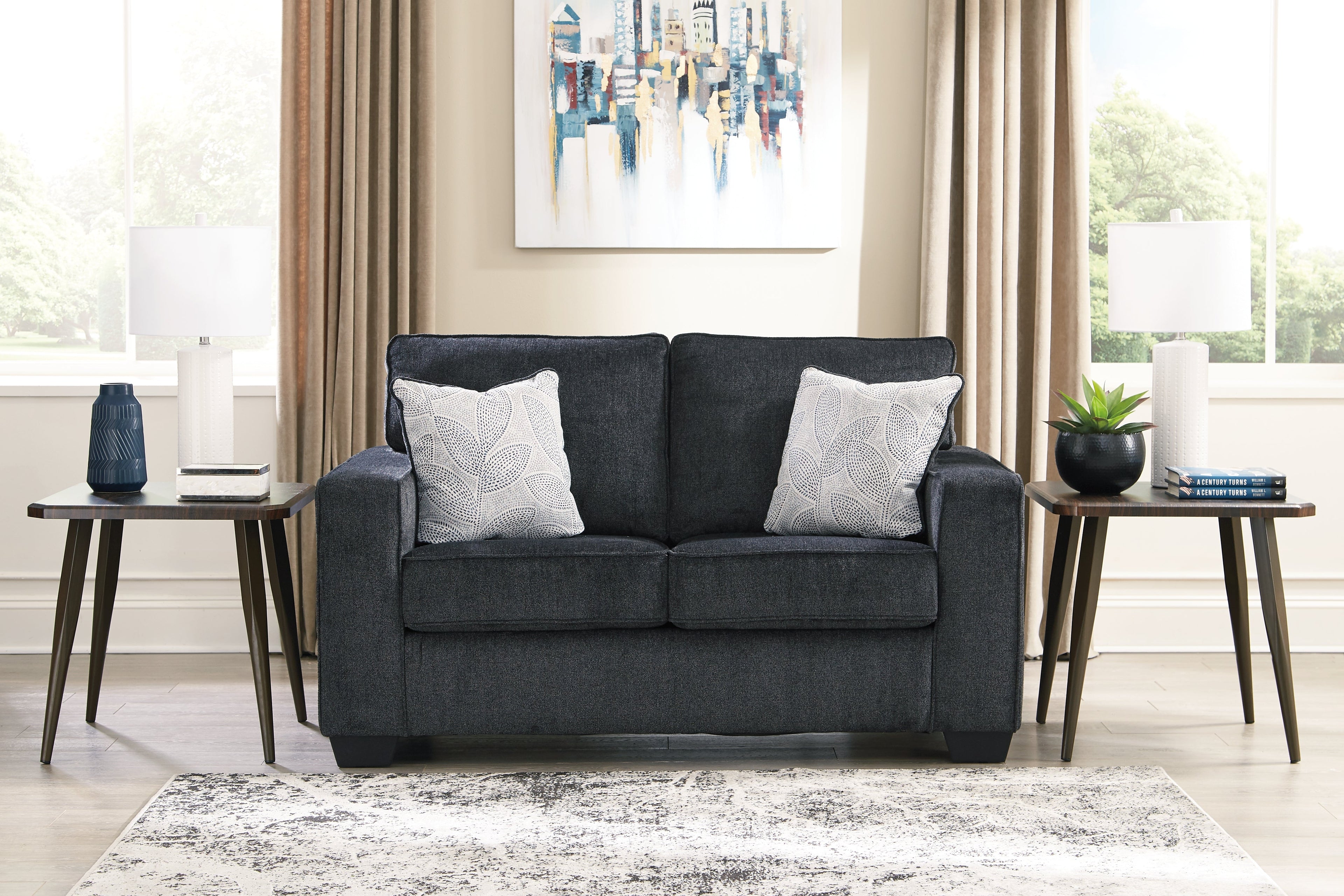 Altari Slate Set of 2 Loveseats (Set of 2)