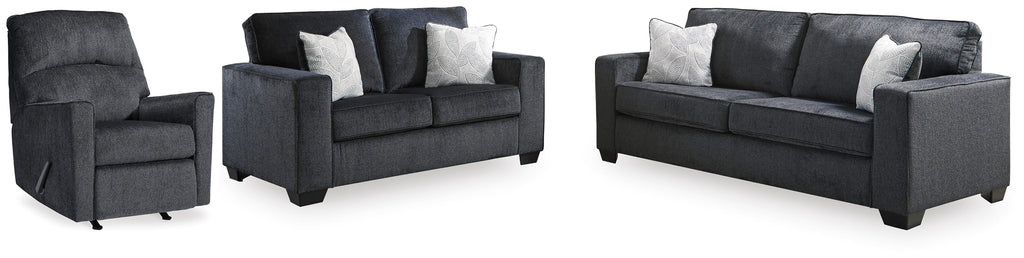 Altari Slate Sofa, Loveseat and Recliner