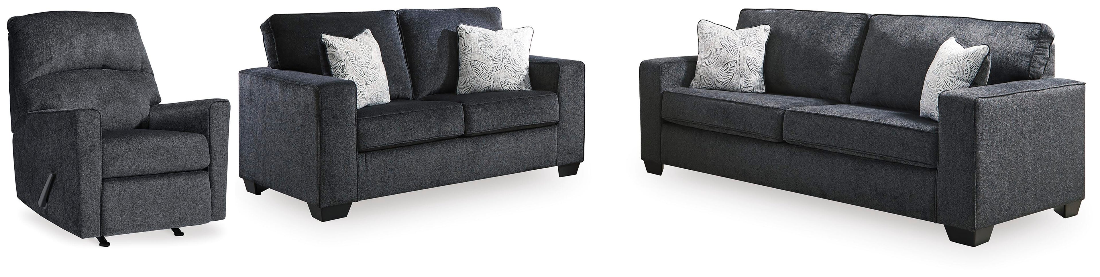 Altari Slate Sofa, Loveseat and Recliner
