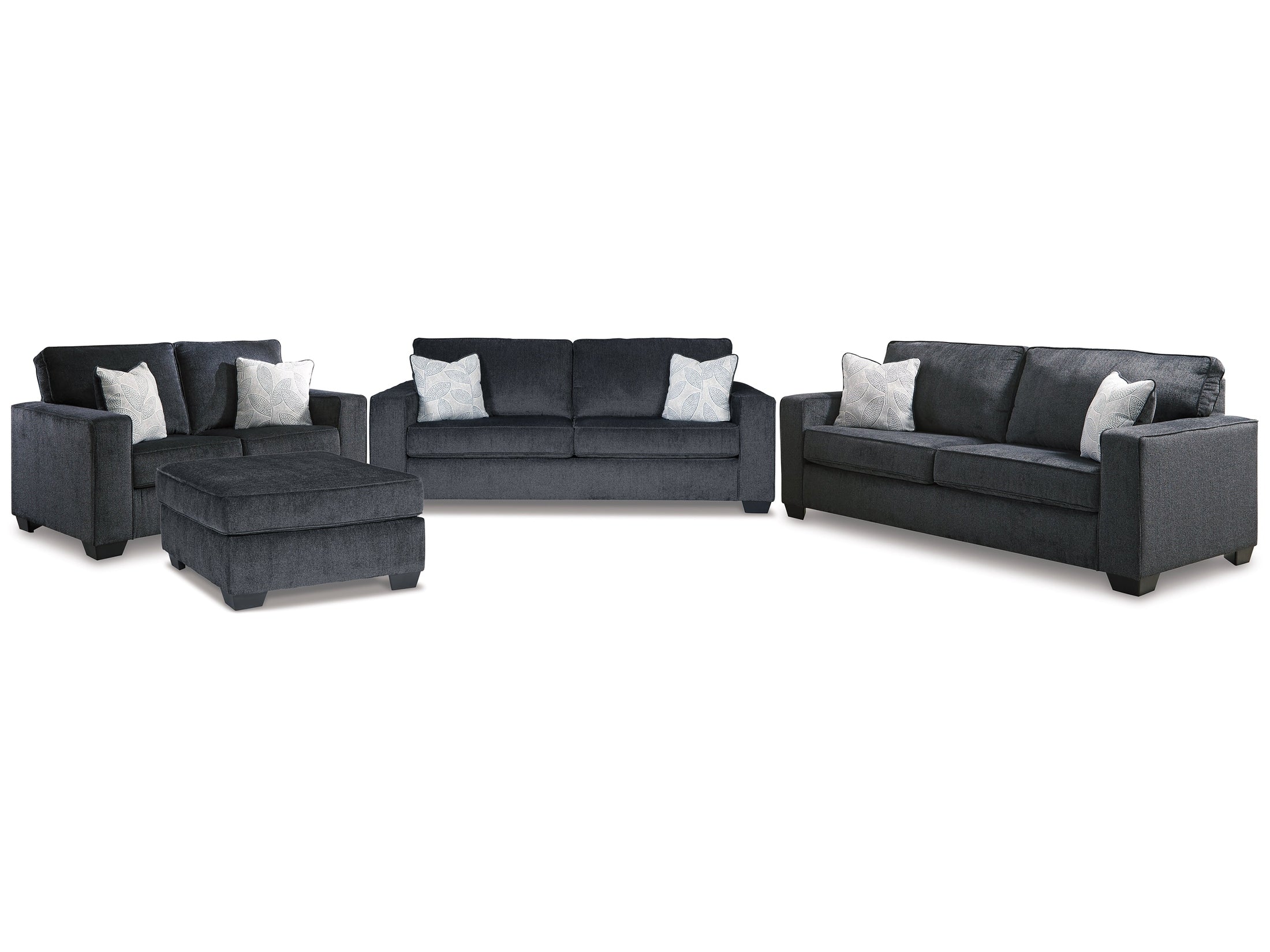 Altari Sofa Sleeper, Sofa, Loveseat, and Ottoman, Slate