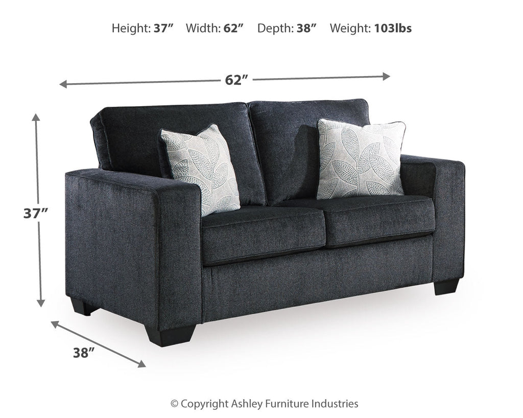 Altari Sofa Sleeper, Sofa, Loveseat, and Ottoman, Slate
