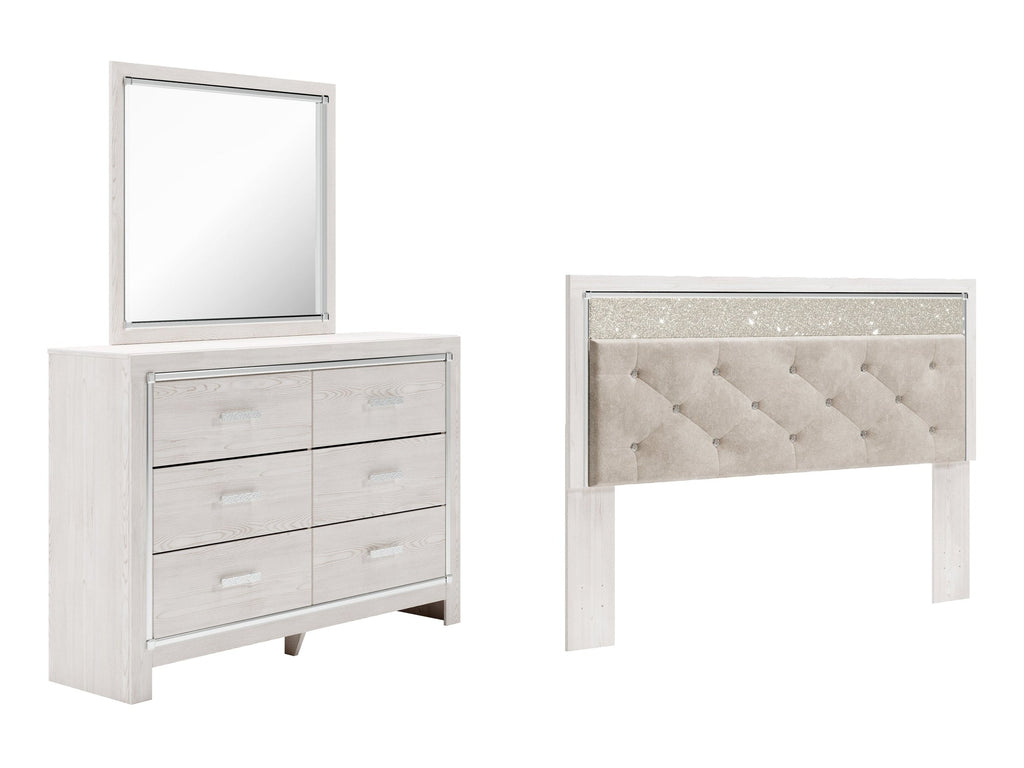 Altyra King Panel Headboard, Dresser and Mirror