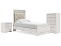 Altyra Twin Panel Bed, Chest and Nightstand