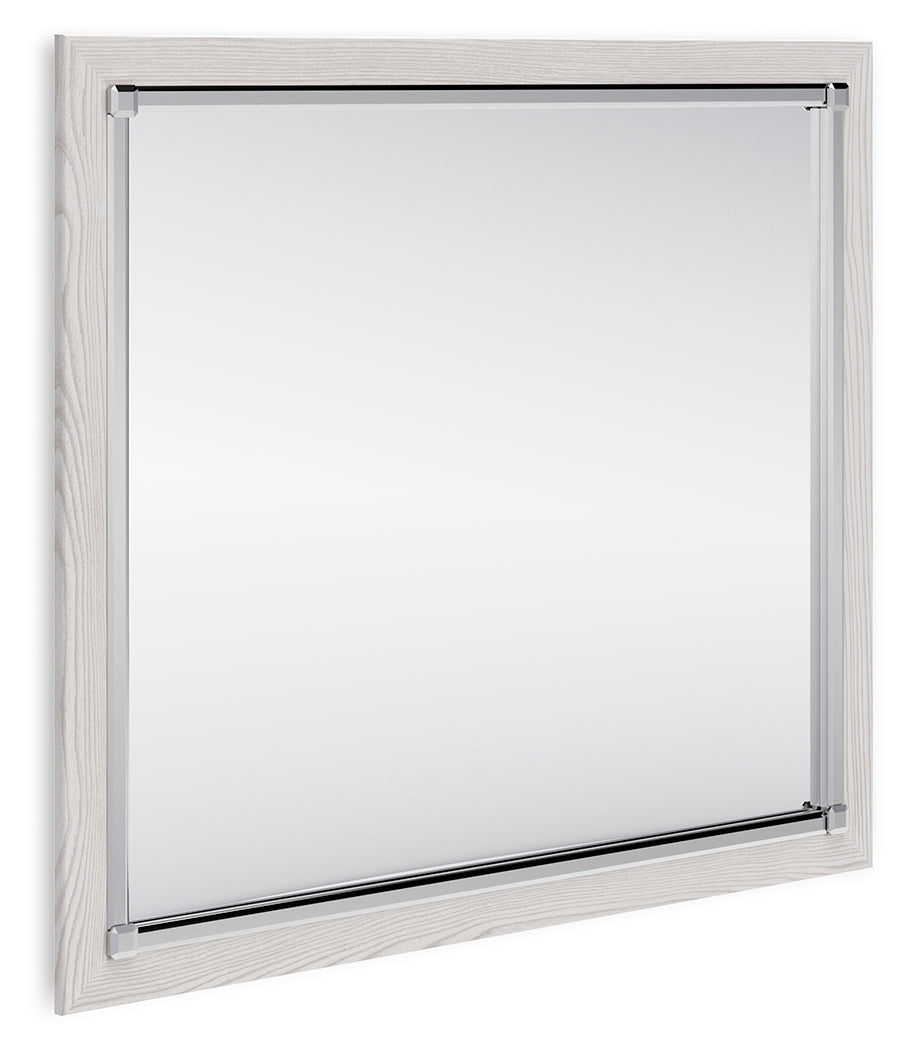 Altyra White Dresser and Mirror