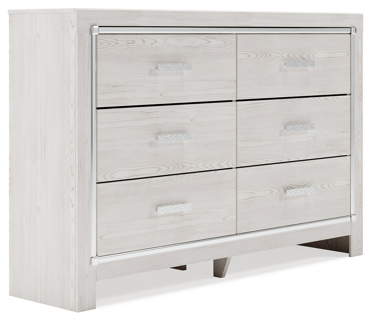 Altyra White Dresser and Mirror