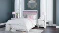 Altyra White Full Panel Bed