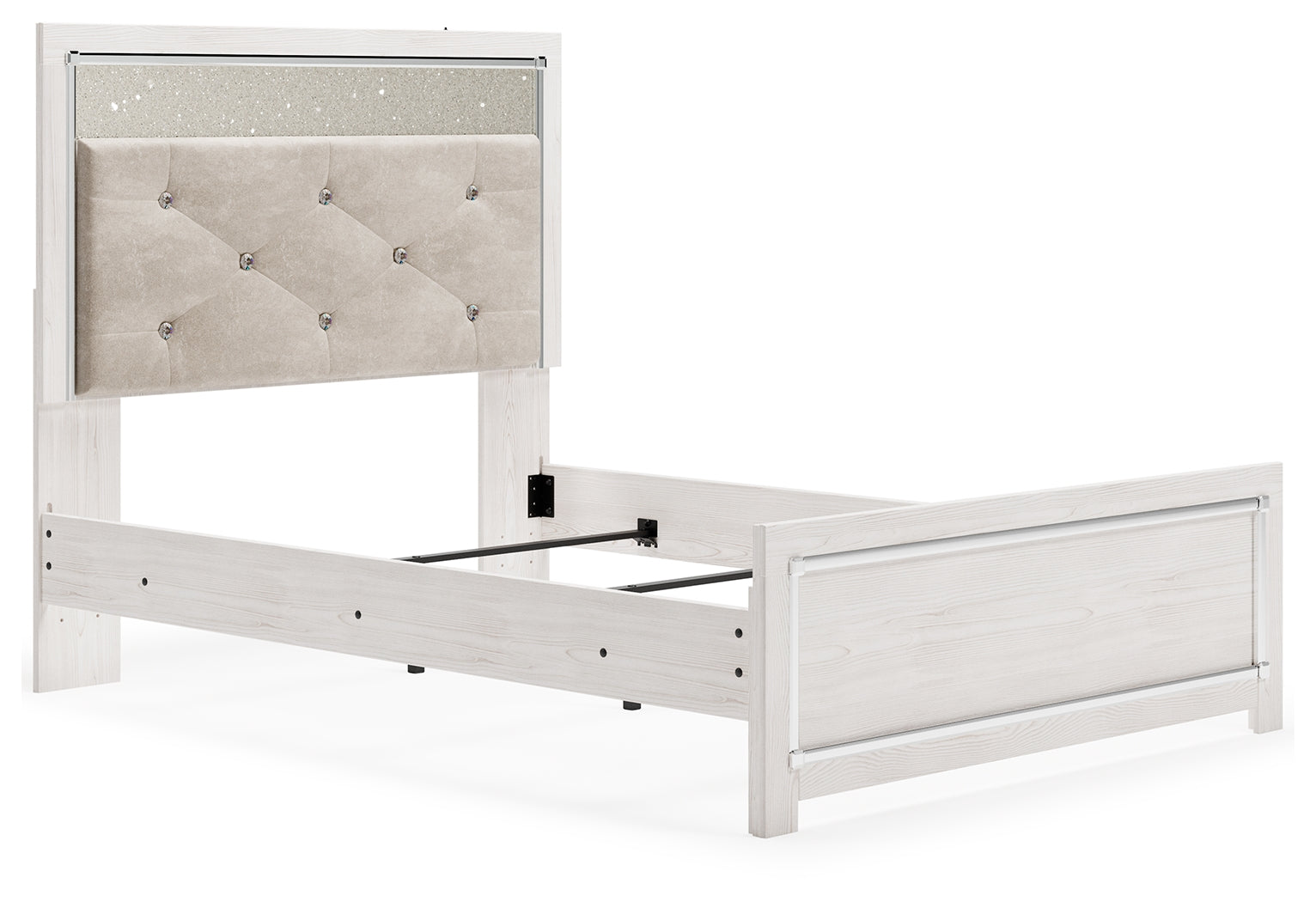 Altyra White Full Panel Bed